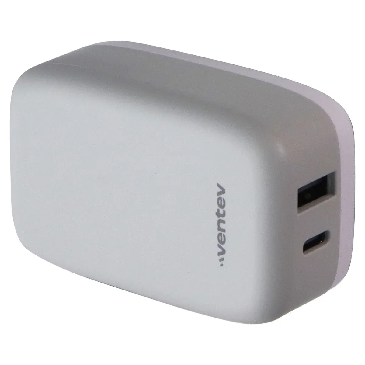27W USB-A/USB-C Dual Port Wall Charger - Gray
