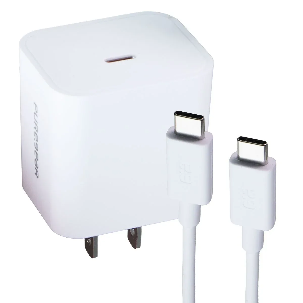LightSpeed (30W) USB-C Wall Charger + USB-C Cable - White (63995PG)